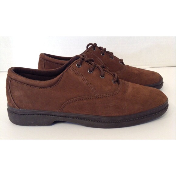 Easy Spirit Comfort Shoe Wn 8 M Brown Suede Lace Up Low Top Casual Walking - Picture 1 of 12
